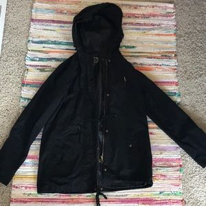 Black utility jacket